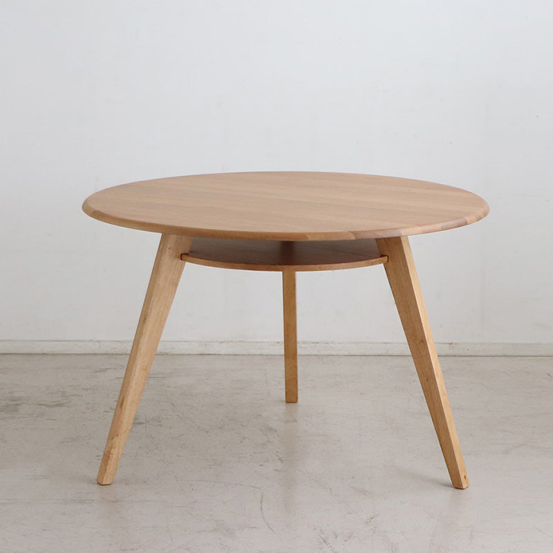 オーク無垢材をふんだんに使った円形ダイニングテーブル 丸テーブル＋