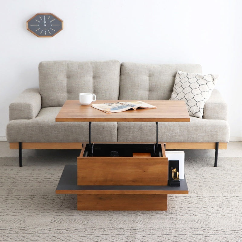 リフトアップテーブル リビングテーブルがデスクに早変わり 快適なテレワークを叶える昇降機能