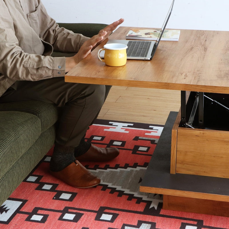 リフトアップテーブル リビングテーブルがデスクに早変わり 快適なテレワークを叶える昇降機能