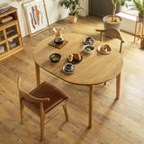 ダイニングテーブル 2人の寛ぎから4人の団欒まで 暮らしに合わせて広がる伸長式オーバル 幅120～150cm