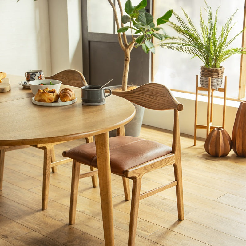 ダイニングテーブル 2人の寛ぎから4人の団欒まで 暮らしに合わせて広がる伸長式オーバル 幅120～150cm