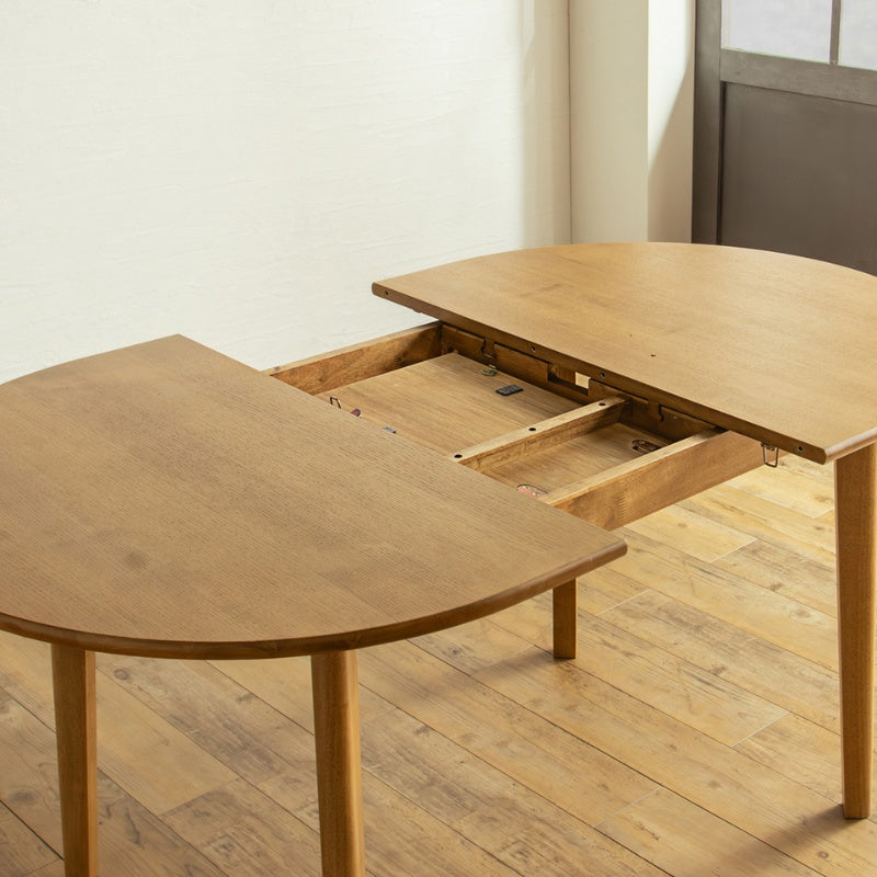 ダイニングテーブル 2人の寛ぎから4人の団欒まで 暮らしに合わせて広がる伸長式オーバル 幅120～150cm