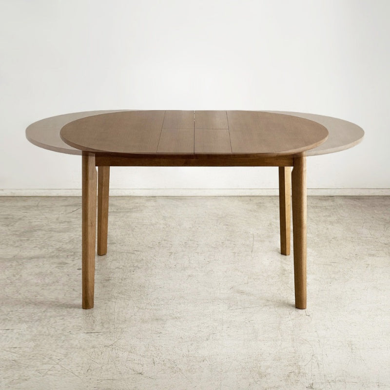 ダイニングテーブル 2人の寛ぎから4人の団欒まで 暮らしに合わせて広がる伸長式オーバル 幅120～150cm