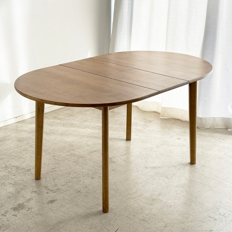 ダイニングテーブル 2人の寛ぎから4人の団欒まで 暮らしに合わせて広がる伸長式オーバル 幅120～150cm