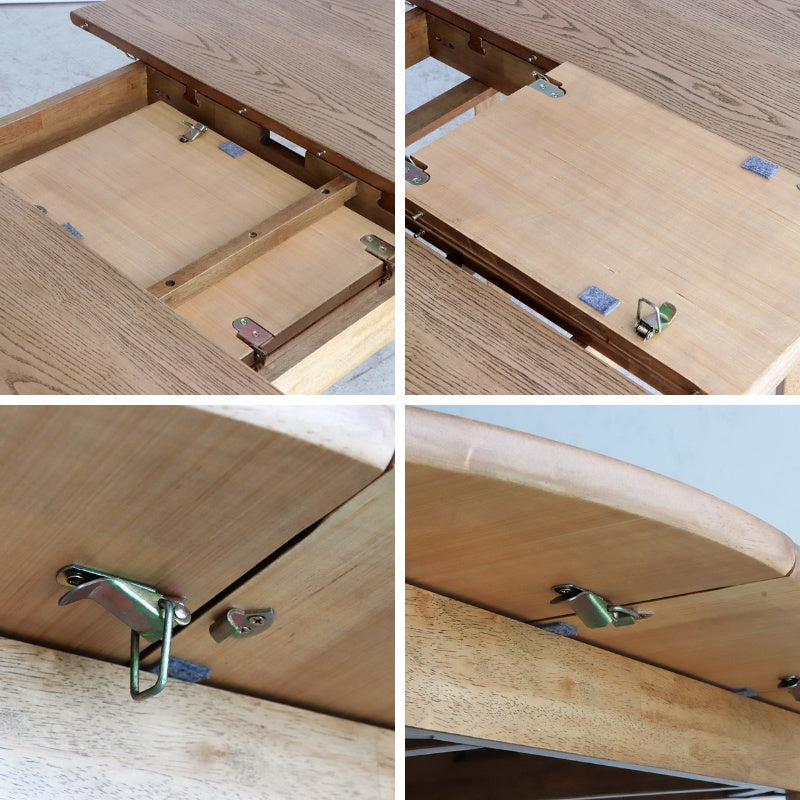 ダイニングテーブル 丸から楕円へ自在に変化 使う人数に合わせて形を変える伸長式 幅90～120cm