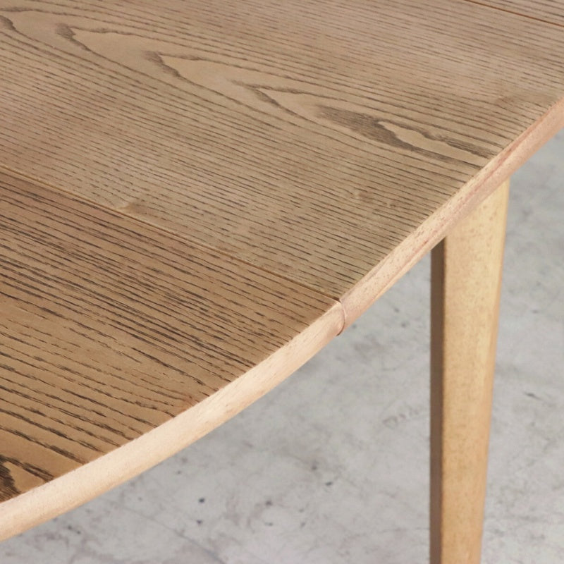 ダイニングテーブル 丸から楕円へ自在に変化 使う人数に合わせて形を変える伸長式 幅90～120cm