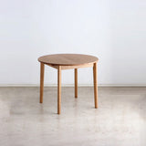 ダイニングテーブル 丸から楕円へ自在に変化 使う人数に合わせて形を変える伸長式 幅90～120cm