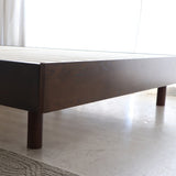 ベッドフレーム 3サイズ展開｜格子ヘッド×天然木で寝室を上質に整える シングル～ダブル