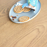 ダイニングテーブル 角丸デザインでお子様も安心 オーク材の温もりが家族を包む