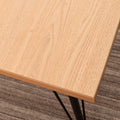 ダイニングテーブル 4人用 温もりのある木目調デザインとシンプルなアイアンが特徴