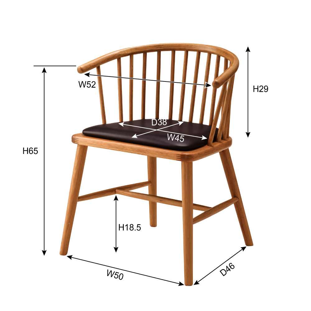 ウィンザーチェア 身体を包み込む優しいデザイン