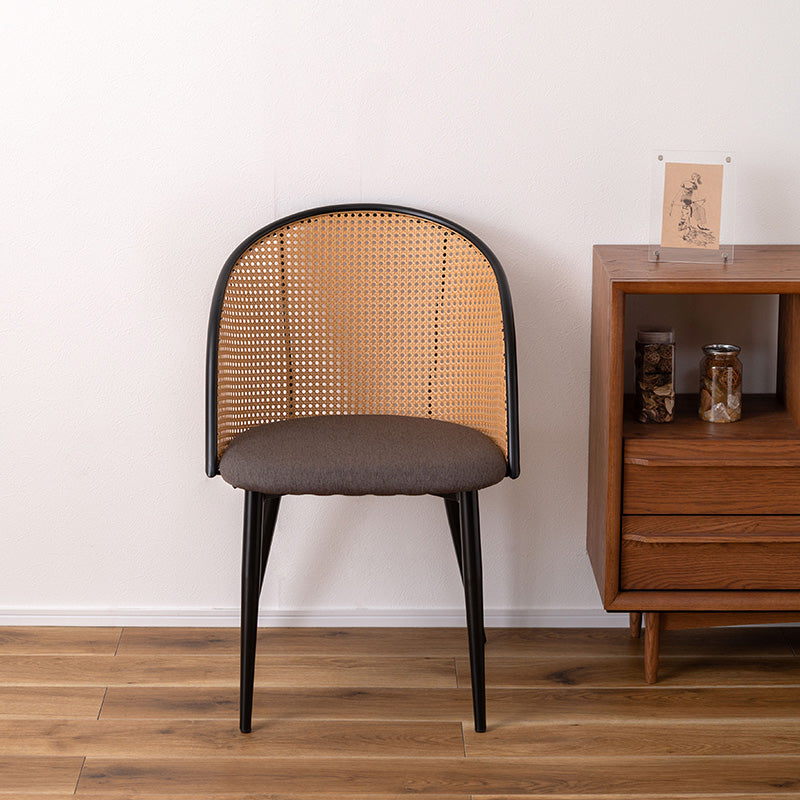 【D】良質　ラタンチェア ラタン調×ファブリックのスタイリッシュなデザインのチェア – Good Decors