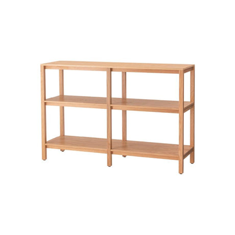 シンプルでスクエアなデザインのオープンシェルフ 幅120cm