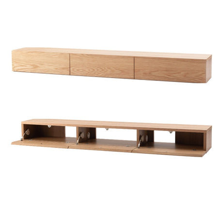 石目の柄を活かしたフロートタイプテレビボード※要施工