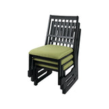 チェア 使わないときはスタッキング収納できる法事・法要向け天然木チェア