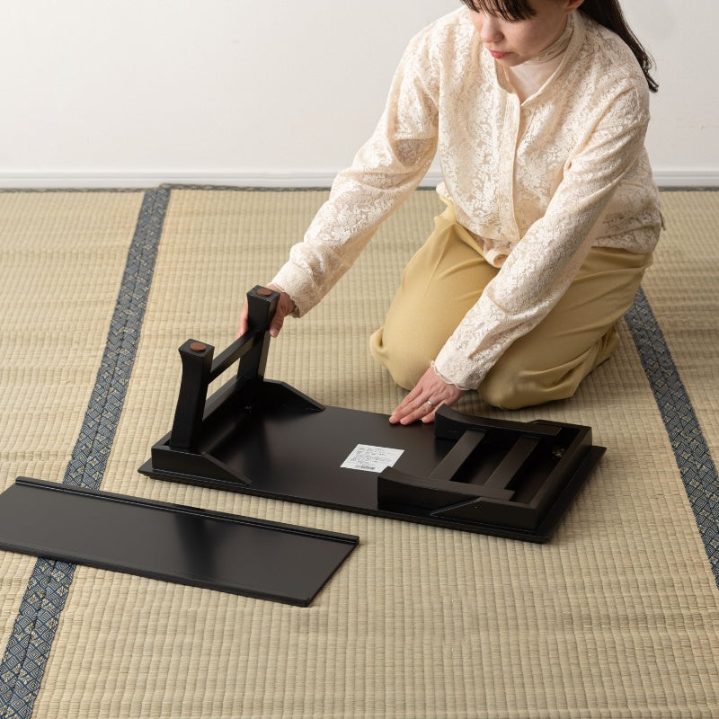 テーブル 折りたたみ式 法事・お座敷に馴染む和モダンな天然木ミニテーブル