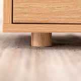 サイドチェスト 引き出し2段 オープン収納付き 幅50cm