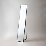 スタンドミラー 幅30cm シャープなメタルフレームのミニマルデザイン