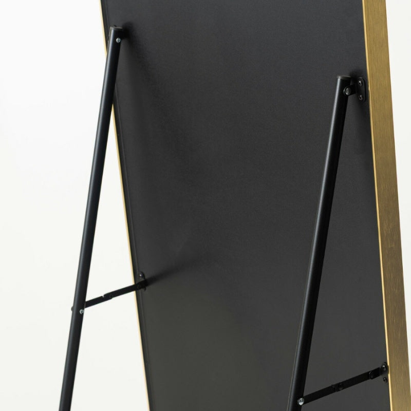 スタンドミラー 幅30cm シャープなメタルフレームのミニマルデザイン