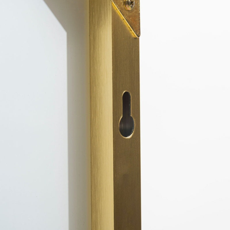 スタンドミラー 幅30cm シャープなメタルフレームのミニマルデザイン