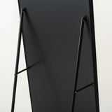 スタンドミラー 幅50cm アーチ型 シャープなメタルフレーム