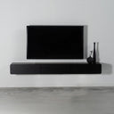 壁掛けテレビボード 幅180cm 木目が美しいオーク材のフロート収納 要施工