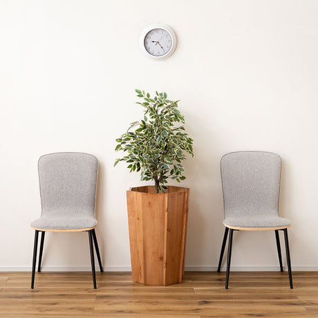 植物を鉢のまま入れるだけウッドプランターL