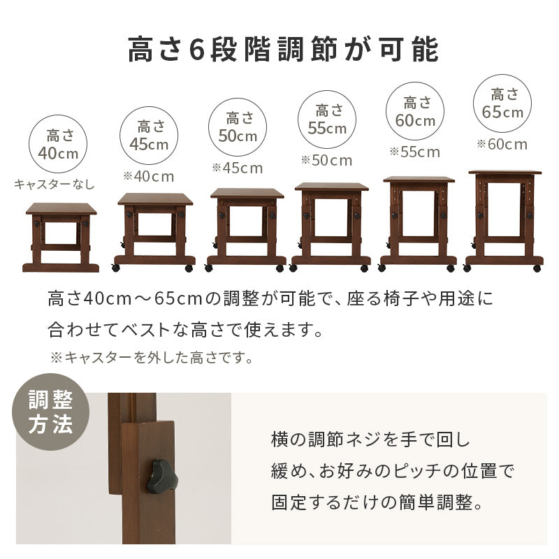 1人用こたつセット 70×45cm 高さ6段階 座椅子にもチェアにも合わせられる昇降式こたつデスク