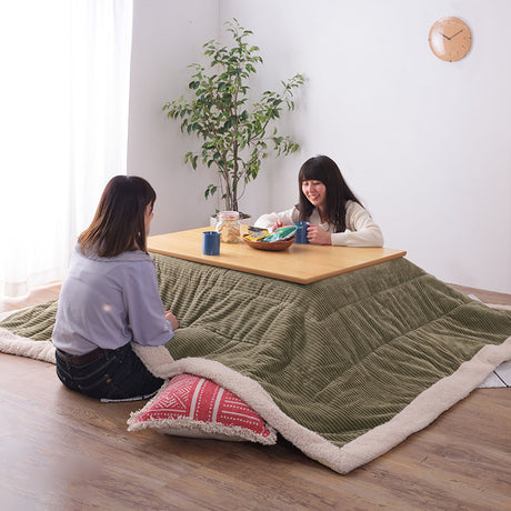 こたつ布団 生活感を抑えたシンプルデザイン「お部屋のテイストに合わせて選べる5色」の薄掛け長方形タイプ