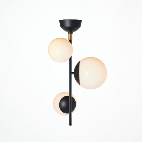 ガラスグローブを使用したシーリングライト Bliss vertical3-ceiling light