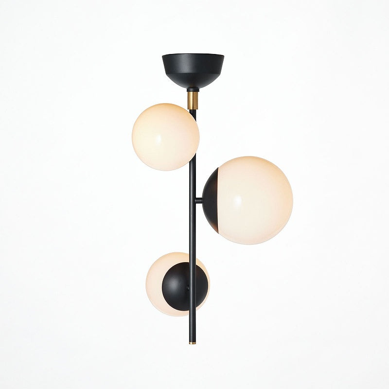 ガラスグローブを使用したシーリングライト Bliss vertical3-ceiling light