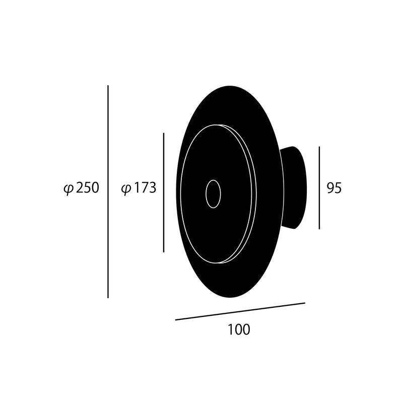 ウォールライト Eclipse LED-wall light (L)