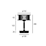 テーブルランプ Nocturne LED-table lamp 充電タイプのポータブルLED照明