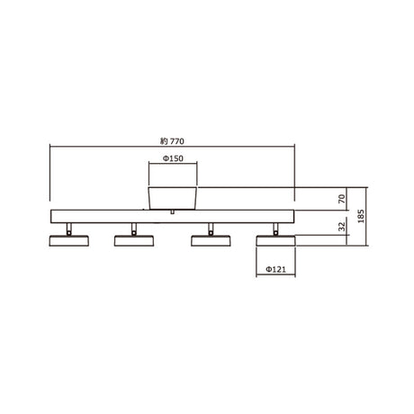 シーリングライト RUMANI4 CEILING LIGHT