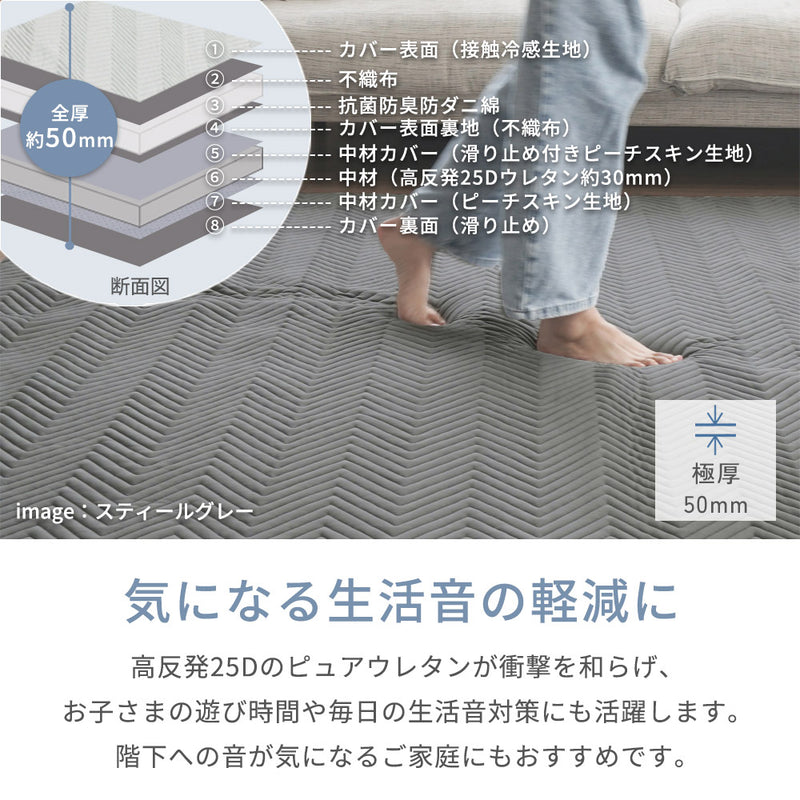 強冷感 キルトカバータイプラグ