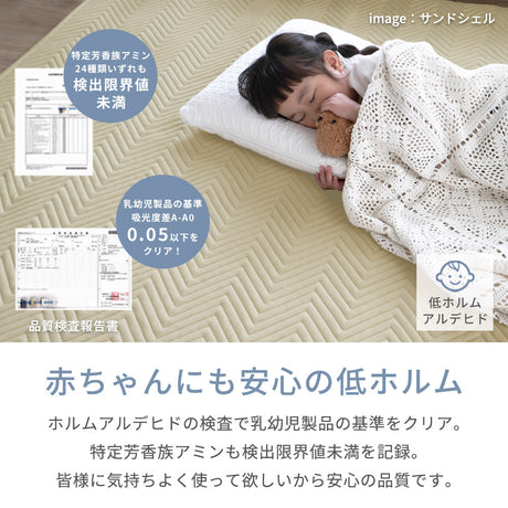 接触冷感でひんやり カバーを外して洗えるラグ