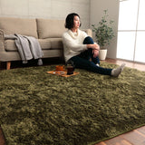 洗えるマイクロファイバーシャギーラグ ふわふわタッチ