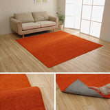 遊び毛が出にくいシェニール糸を使用した無地のラグ