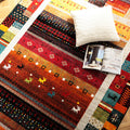 ギャッベ柄デザインのラグ トルコ製ウィルトン織りカーペット シラーズ