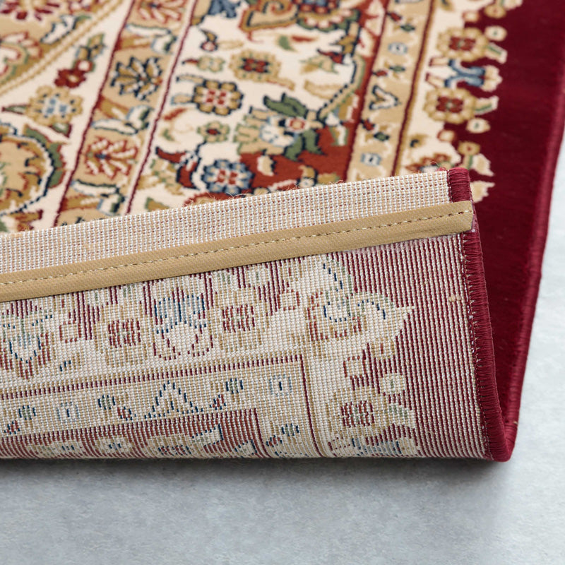 格調高いメダリオン柄ラグ トルコ製ウィルトン織りカーペット ベルミラ