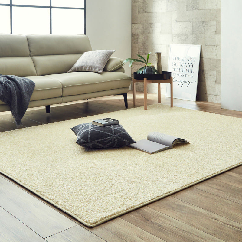 ナイロン100％の国産ラグ 防炎・抗菌・防ダニで一年中快適に使える高耐久ラグ