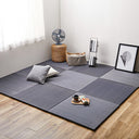 軽くて便利な置き畳 アジアンテイストのシンプルデザイン 南風  同色セット 約82×82×2.5cm