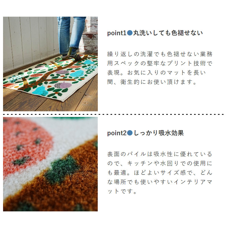 Eri Shimatsuka Manty/Hedelmapuu 玄関マット 60×110cm