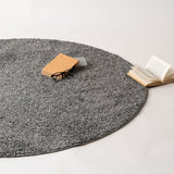 大人グレーのシャギーラグ 国産