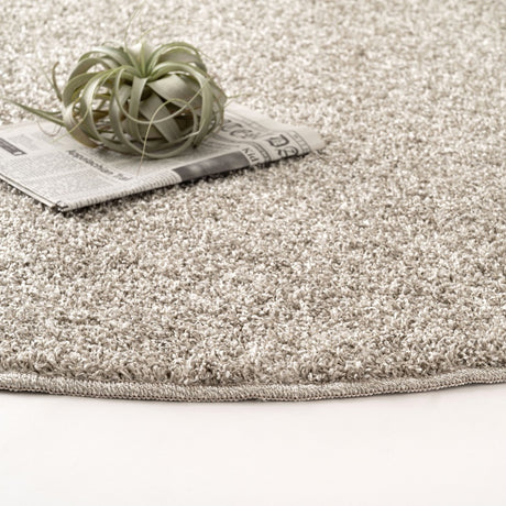 大人グレーのシャギーラグ 国産