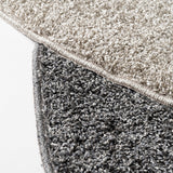 大人グレーのシャギーラグ 国産