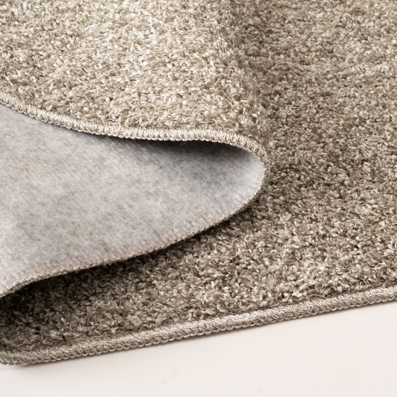 大人グレーのシャギーラグ 国産