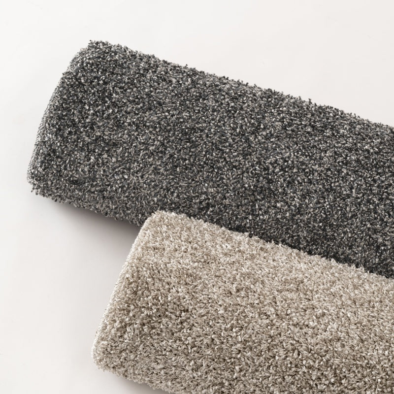 大人グレーのシャギーラグ 国産