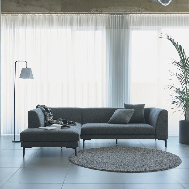 大人グレーのシャギーラグ 国産