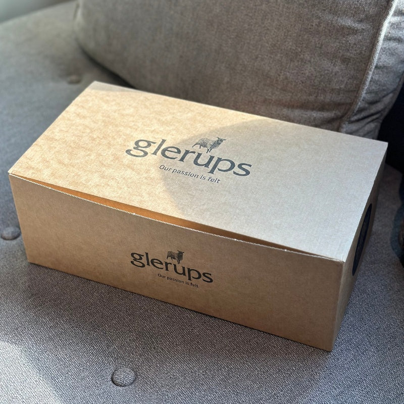 glerups SLIP-ON WITH LEATHER SOLE  - スリッポン ルームシューズ